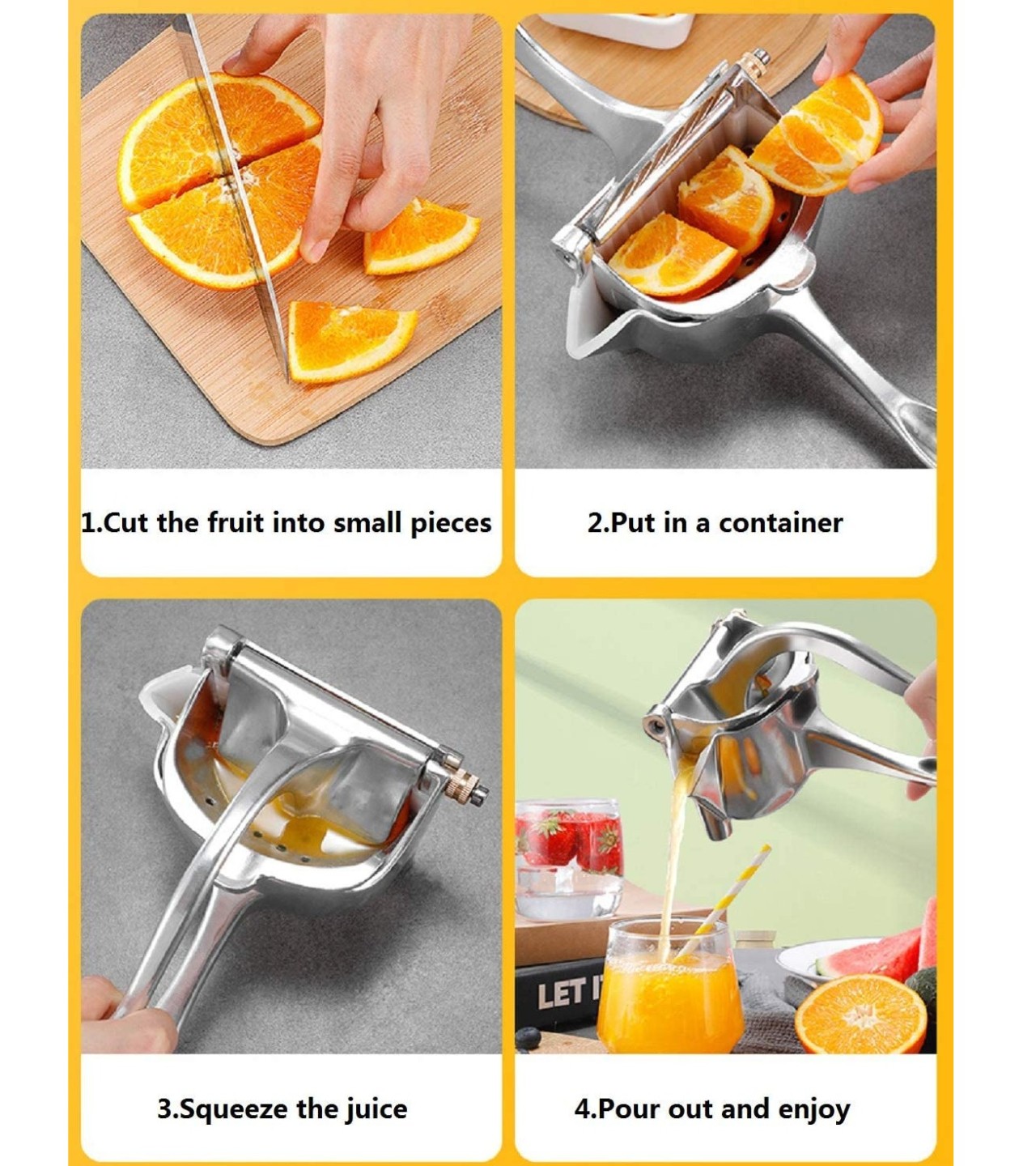 Manual Fruit Press, Hand Press Juicer, Fruit Juicer Machine, Manual Squeeze Juice